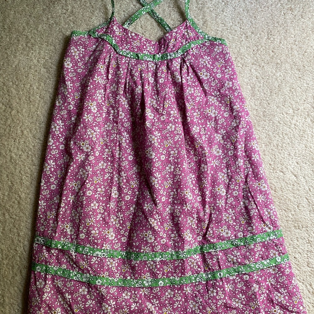 Liberty of London TARGET ~ Kids Casual Dress - Pink and Green Floral